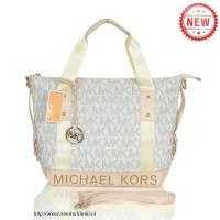 michael kors logo monogram groot vanille boekentassen Utrecht Shop tugyp754